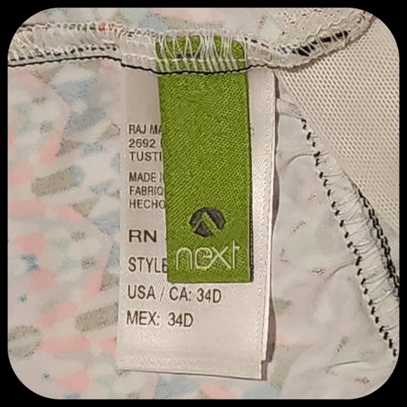 NEXT || Multi-colour Tankini (SIZE 34D) - Picture 6 of 7